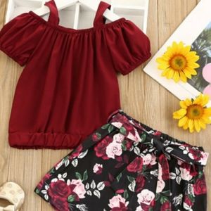 Little girls 2 piece short set Lovely! NWT